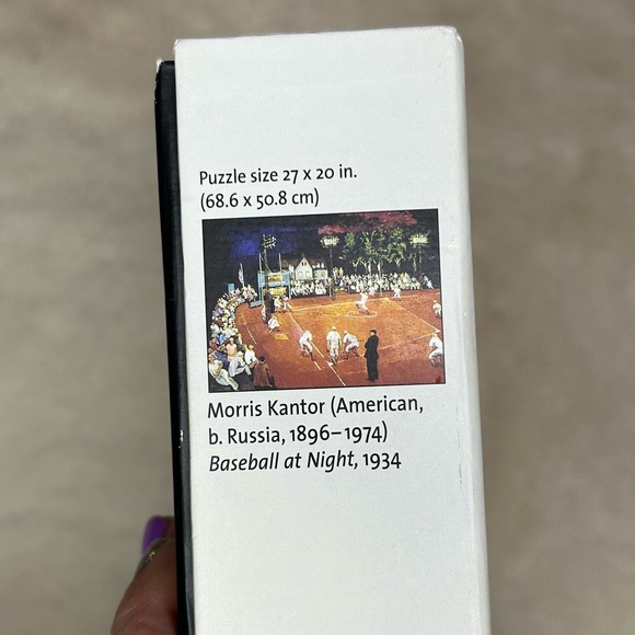 Morris Kantor Baseball At Night 1000 Smithsonian Institution Puzzle - Picture 2 of 3
